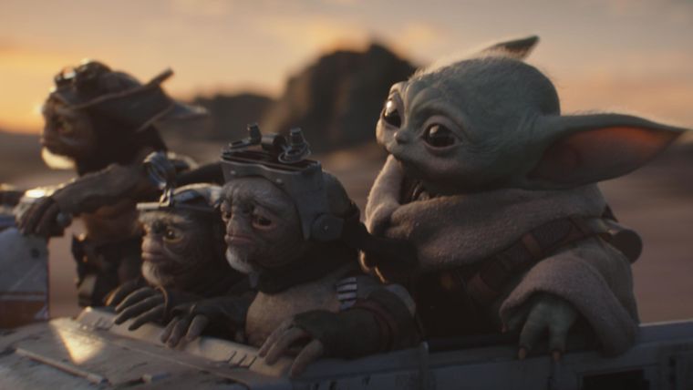El Mandalorian y Grogu. El Mandalorian y Grogu.