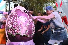 Viviana Valdivieso es la creadora del huevo de 100 kilos. Foto: Municipalidad de Lujan de Cuyo