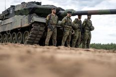 Los tanques Leopard II ya sirven en Ucrania. Foto: Dw.
