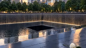 El memorial del atentado del 11 de septiembre.