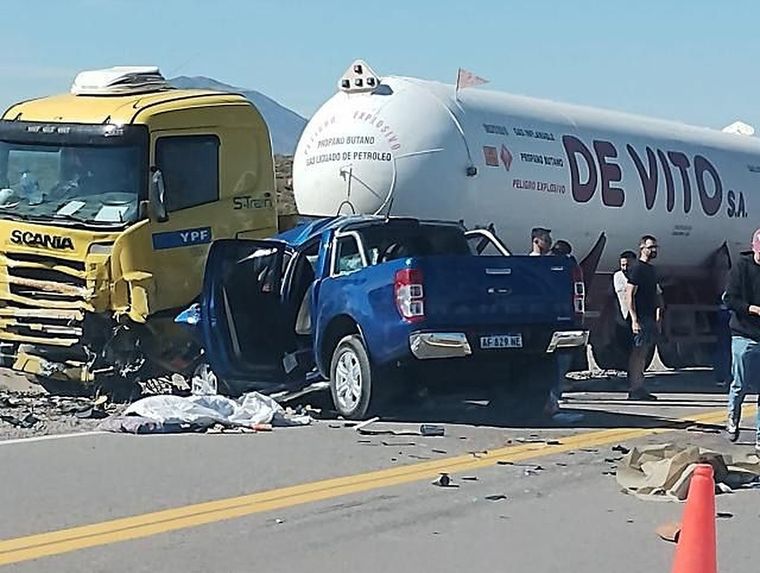 Las tristes imágenes del accidente Foto: Prensa Seguridad de Mendoza