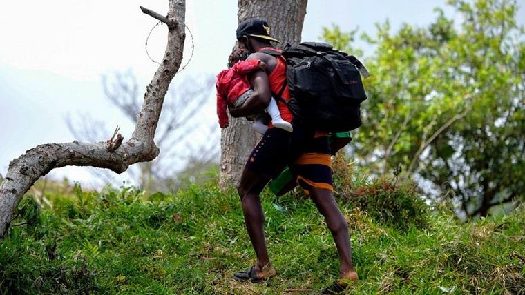 El camino por el Darién puede durar entre 10 y 20 días, pero la lluvia, peligrosos animales y presencia criminal, entre otras contingencias, pueden modificar la ruta. Foto: GETTY IMAGES