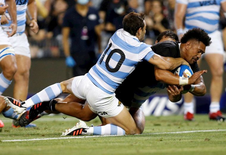 Los Pumas vencieron a los All Blacks por primera vez en 2020. Foto: EFE