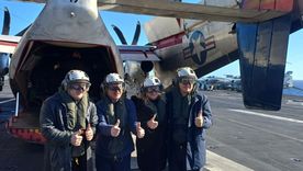 El Presidente de la Nación, Javier Milei; junto al Embajador de los Estados Unidos en Argentina, Peter Lamelas; el Ministro de Defensa, Teniente General Carlos Alberto Presti; el Jefe del Estado Mayor Conjunto de las Fuerzas Armadas, Almirante Marcelo Alejandro Dalle Nogare; y el Jefe del Estado Mayor General de la Armada, Almirante Juan Carlos Romay, estuvieron a bordo del portaaviones USS “Nimitz”, en el marco del ejercicio Passex 2026.