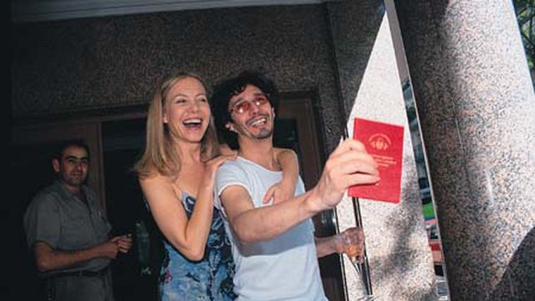 Cecilia Roth y Fito Páez en los tiempos de auge de su historia de amor