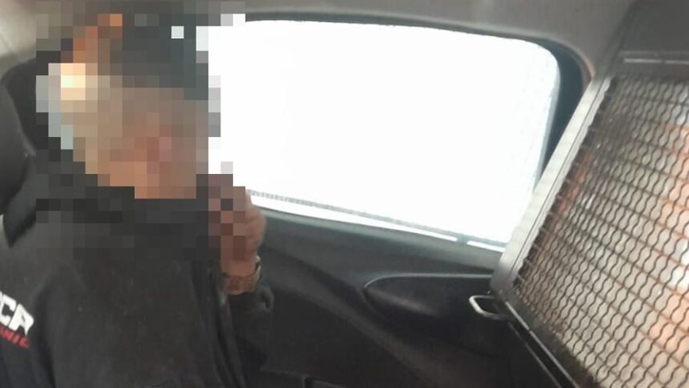 La foto de Fernández luego de ser detenido en enero de este año. La foto de Fernández luego de ser detenido en enero de este año.