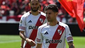 Gonzalo Montiel confía en que River no será visitante ante Monterrey en Los Ángeles. Foto: FotoBaires.