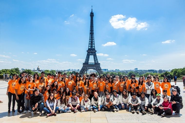 Niños por el clima en Francia Los participantes que vienen desde Francia.