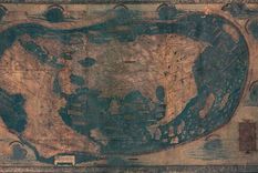 descifraran texto oculto en mapa que posiblemente uso  colon