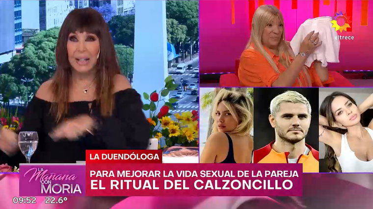 Moria Cas&aacute;n se anim&oacute; a realizar un ritual para mantener buenas relaciones.&nbsp;