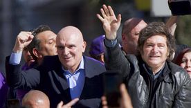 Javier Milei y José Luis Espert en Lomas de Zamora&nbsp;