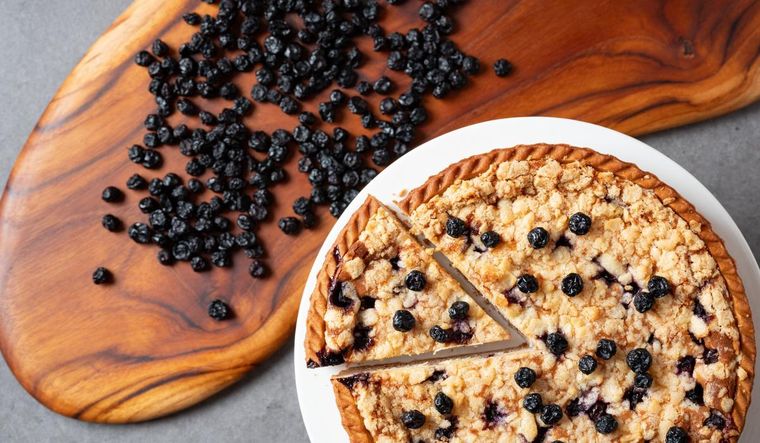 Receta de tarta de ricota con arándanos Receta de tarta de ricota con arándanos