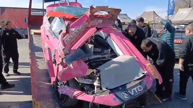El impactante choque en el Fiat Competizione, torneo de automovilismo en Argentina. Foto: Carburando