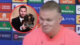 A Haaland lo compararon con Messi y Ronaldo y su respuesta fue tajante. Foto: Captura video A Haaland lo compararon con Messi y Ronaldo y su respuesta fue tajante. Foto: Captura video