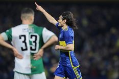 Cavani celebra el primer tanto de Boca. Foto: FotoBaires Cavani celebra el primer tanto de Boca. Foto: FotoBaires