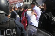 Momentos de tensión se vivieron en el Congreso Foto: NA