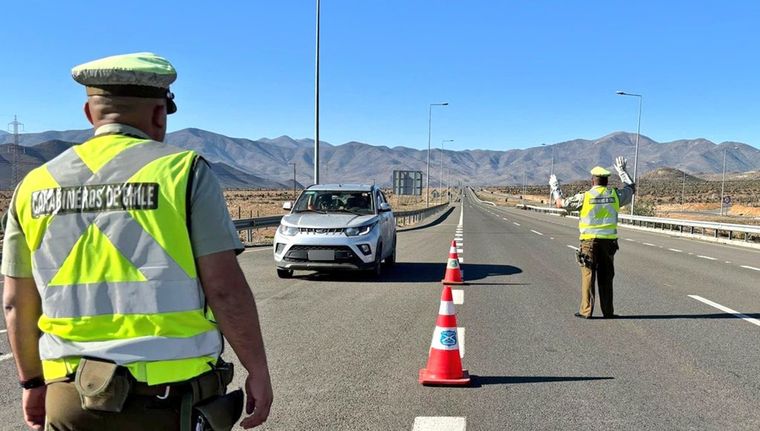 Los carabineros trabajaron en la zona del accidente.&nbsp;Foto ilustrativa.