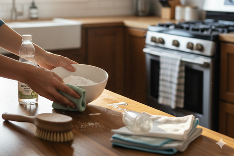 Adiós a la suciedad en la cocina. Fuente: IA Gemini. Adiós a la suciedad en la cocina. Fuente: IA Gemini.