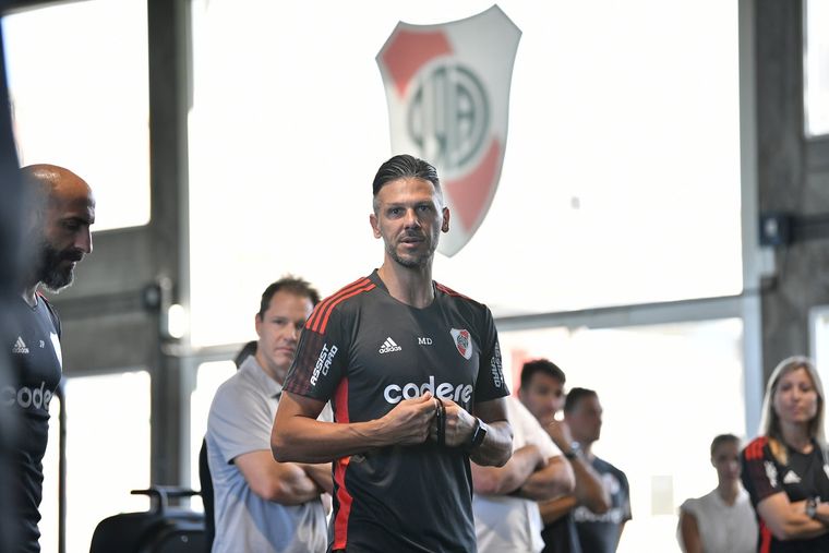 Martín Demichelis comenzó su ciclo en River. Foto: @RiverPlate