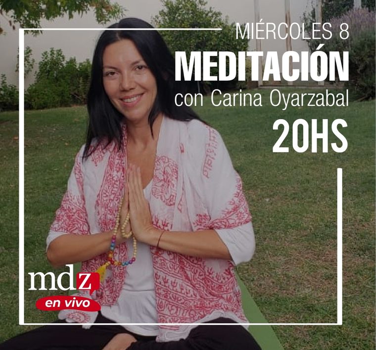 Meditá con nosotros en vivo. Foto: Gentileza