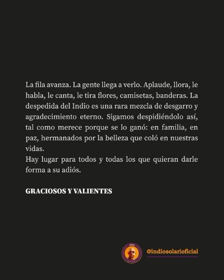 Un comunicado que abrazó a los fieles. Un comunicado que abrazó a los fieles.
