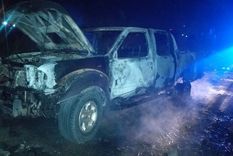 Así quedó el vehículo robado