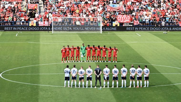 El Liverpool jugó su primer partido tras la muerte de Diogo Jota.