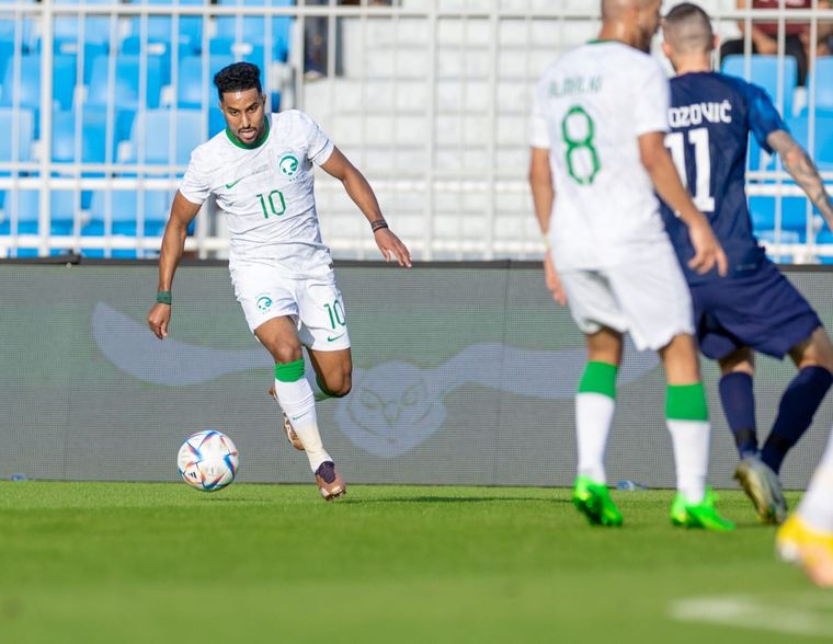 Arabia Saudita, cara a cara contra Croacia en Riad. Foto: (foto: @SaudiNT).