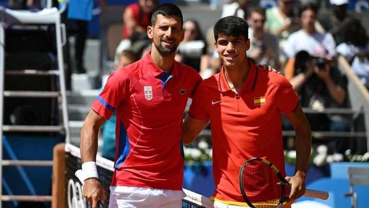 Djokovic se deshizo en elogios para con Alcaraz. Foto: EFE