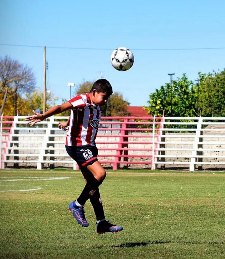 El niño tenía 11 años y jugaba en las inferiores del club. Foto: Club Social y Deportivo Tupungato