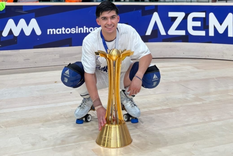 Santiago Chambella, el mendocino que conquistó Europa en el hockey sobre patines. Foto: Gentileza