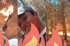 En el video, el hombre se mostraba alegre de su accionar