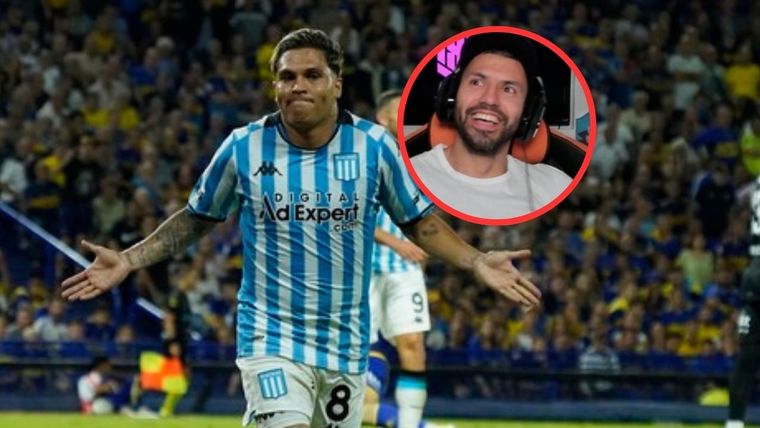 Juanfer agradeció los elogios del Kun Foto: Archivo