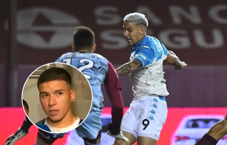 Enzo Copetti El delantero de Racing y un fuerte descargo en Instagram contra los jugadores de Lanús.