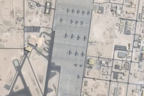 La base militar estadounidente de Al Udeid, en Qatar La base militar estadounidente de Al Udeid, en Qatar