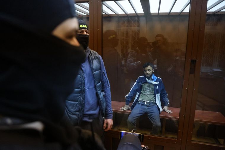 Dos de los terroristas apresados comparecieron ante el juez de Moscú Foto: EFE