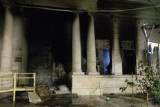 controlaron el fuego en la legislatura despues de los incidentes