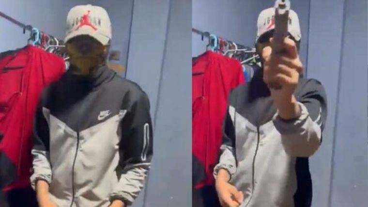 El joven delincuente que mientras grababa un video extorsivo y violento, le disparó a su propio compañero.
