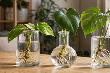 Los recipientes transparentes permiten observar el desarrollo de las raíces de las plantas y detectar con rapidez cualquier cambio en su estado.