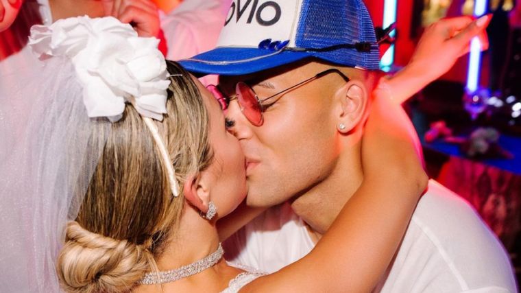 Agustina Gandolfo y Lautaro Martínez Disfrutan de su mejor momento. Foto: @agus.gandolfo