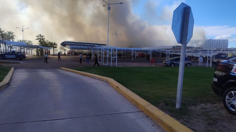 El incendio en el casino comenzó a las 15.30.