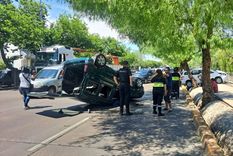 Vuelco en Costanera Foto: Pablo Gamba