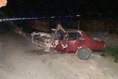 Así quedó el automóvil Volkswagen Senda que conducía la víctima fatal Foto: Ministerio de Seguridad de Mendoza