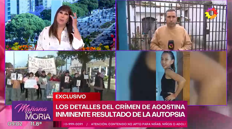 Moria Casán opinó sobre el caso de Agostina Vega. 