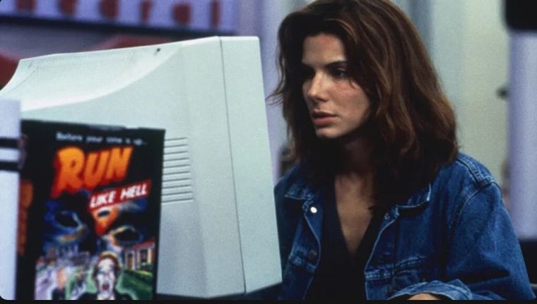 Sandra Bullock en esta película de 1995. Sandra Bullock en esta película de 1995.