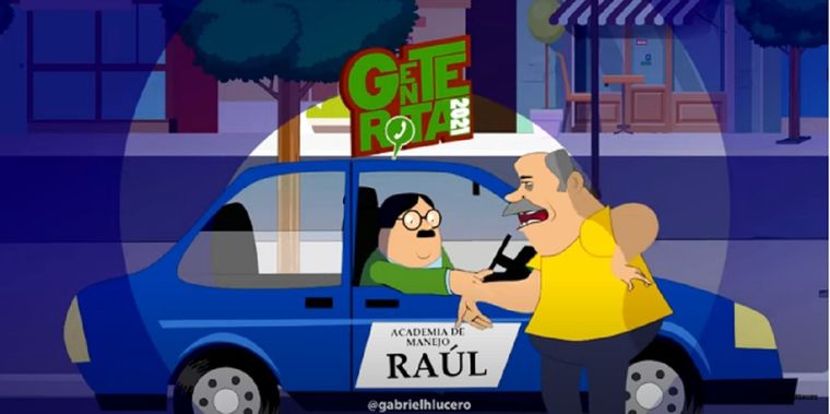 Una captura de pantalla del video que creó Gabriel Lucero.