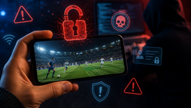 Plataformas ilegales para ver el Mundial pueden exponer dispositivos a malware, virus y ciberataques. Plataformas ilegales para ver el Mundial pueden exponer dispositivos a malware, virus y ciberataques.