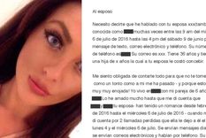 su esposo le estaba siendo infiel y lo escracho con todo el vecindario