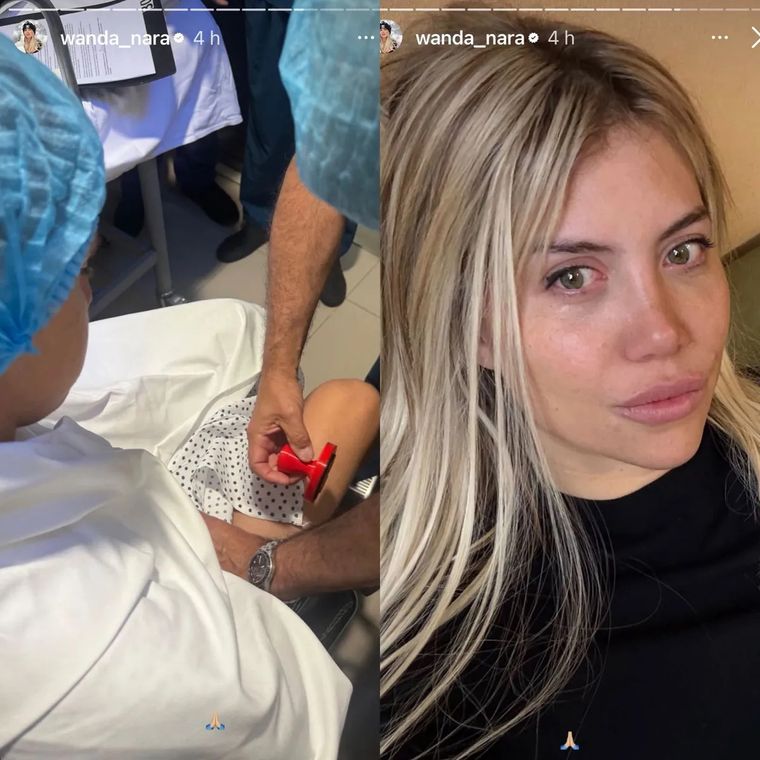 Wanda Nara se mostró angustiada antes de la operación. Wanda Nara se mostró angustiada antes de la operación.
