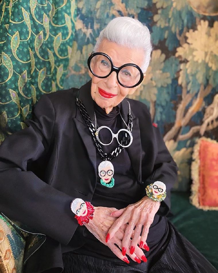 Iris Apfel. Foto: Instagram